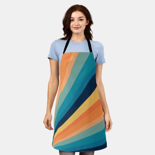 Retro-Sonnenstrahlen Schürze (Getragen)