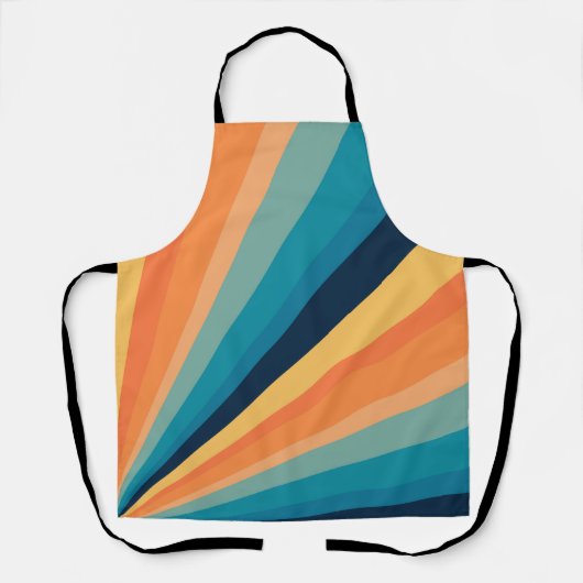 Retro-Sonnenstrahlen Schürze (Vorderseite)