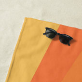 Retro-Sonnenstrahlen Strandtuch (Beispiel)