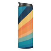 Retro-Sonnenstrahlen Thermosbecher (Nach rechts gedreht)