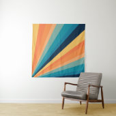 Retro-Sonnenstrahlen Wandteppich (Beispiel)