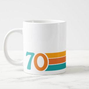 Retro Sonnenuntergang 70 Jumbo-Tasse