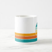 Retro Sonnenuntergang 70 Kaffeetasse (Mittel)