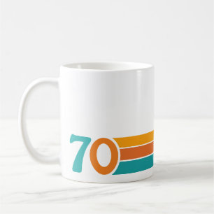 Retro Sonnenuntergang 70 Kaffeetasse