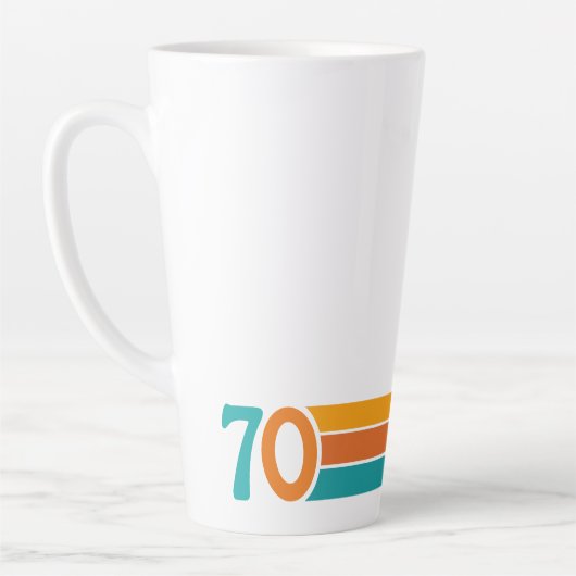 Retro Sonnenuntergang 70 Milchtasse (Links)