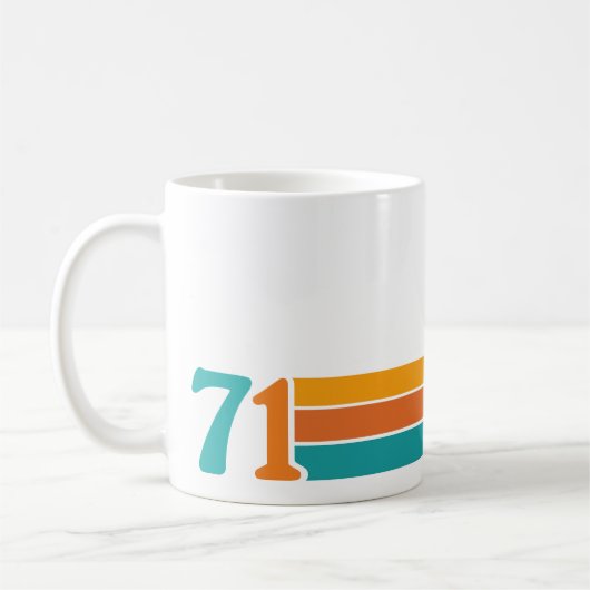 Retro Sonnenuntergang 71 Kaffeetasse (Links)