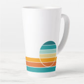 Retro-Sonnenuntergang 71 Milchtasse (Rechte Ecke)