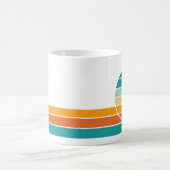 Retro-Sonnenuntergang 72 Kaffeetasse (Mittel)