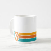 Retro-Sonnenuntergang 73 Kaffeetasse (Vorderseite Links)