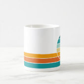 Retro Sonnenuntergang 76 Kaffeetasse (Mittel)