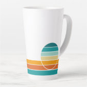 Retro Sonnenuntergang 76 Milchtasse (Rechte Ecke)
