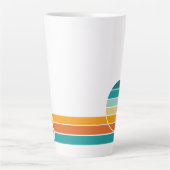 Retro-Sonnenuntergang 78 Milchtasse (Vorderseite)