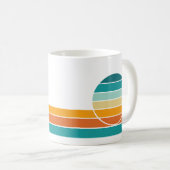 Retro-Sonnenuntergang 80 Kaffeetasse (VorderseiteRechts)