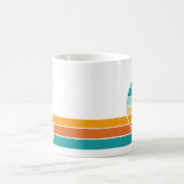 Retro-Sonnenuntergang 80 Kaffeetasse (Mittel)