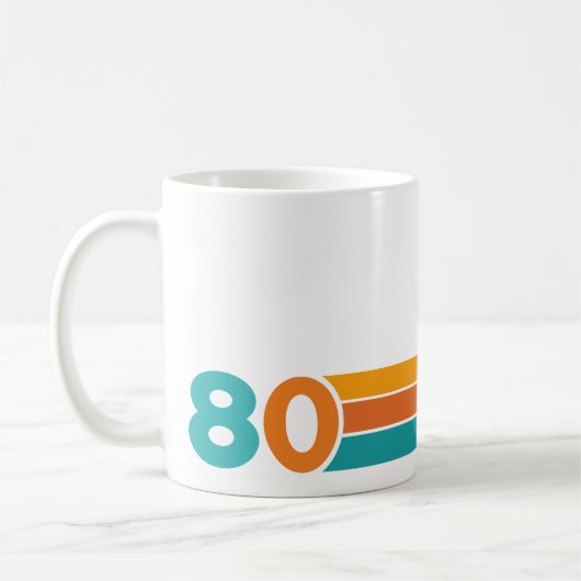 Retro-Sonnenuntergang 80 Kaffeetasse (Links)