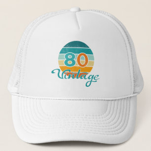 Retro-Sonnenuntergang 80 Vintage abgenutzt Truckerkappe