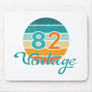 Retro Sonnenuntergang 82 Vintage abgenutzt Mousepad