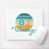 Retro-Sonnenuntergang 83 Vintage-Distressed Mousepad (Mit Mouse)