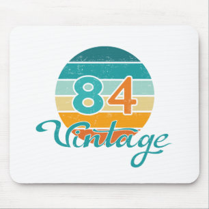 Retro Sonnenuntergang 84 Vintage abgenutzt Mousepad
