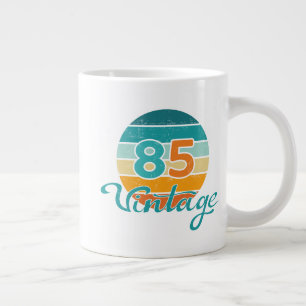 Retro-Sonnenuntergang 85 Vintage abgenutzt Jumbo-Tasse
