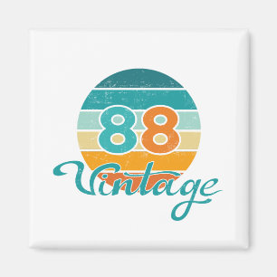 Retro Sonnenuntergang 88 Vintage abgenutzt Magnet