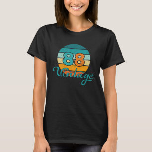 Retro-Sonnenuntergang 88 Vintage abgenutzt T-Shirt