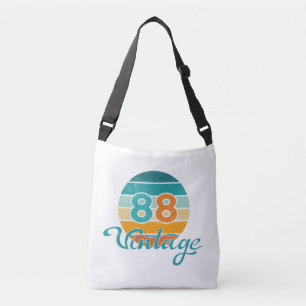 Retro Sonnenuntergang 88 Vintage abgenutzt Tragetaschen Mit Langen Trägern