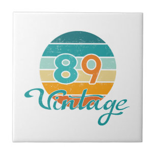 Retro-Sonnenuntergang 89 Vintage-Distressed Fliese