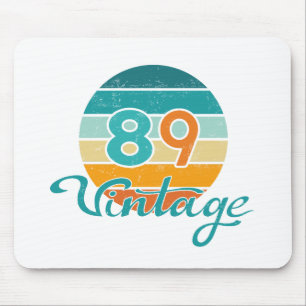 Retro-Sonnenuntergang 89 Vintage-Distressed Mousepad