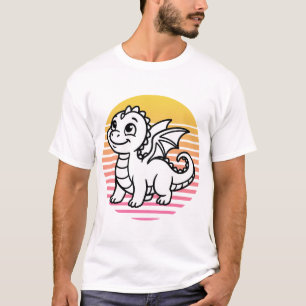 Retro Sonnenuntergang Bartagame – Vintage 80er Bea T-Shirt