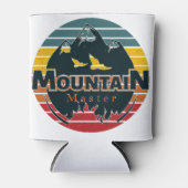 Retro Sonnenuntergang Bergmeister Dosenkühler (Vorderseite)