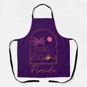 Retro-Sonnenuntergang Florida-Vibes Schürze