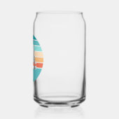 Retro Sonnenuntergang gestörter Effekt + Segelboot Dosenglas (Links)