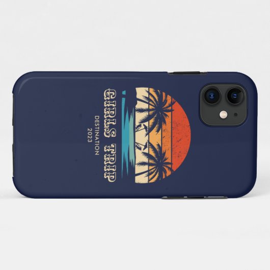 Retro Sonnenuntergang Giro del Malcantone Case-Mate iPhone Hülle (Rückseite (Horizontal))