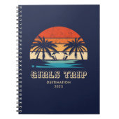 Retro Sonnenuntergang Giro del Malcantone Notizblock (Vorderseite)