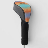 Retro-Sonnenuntergang Golf Headcover (angewinkelt)