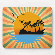 Retro-Sonnenuntergang Himmel auf Feuer