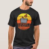 Retro Sonnenuntergang Hummer Pot, Hot Tube T-Shirt (Vorderseite)