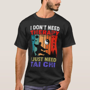 Retro Sonnenuntergang Ich brauche keine Therapie,  T-Shirt