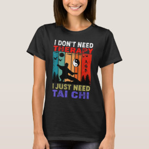 Retro Sonnenuntergang Ich brauche keine Therapie, T-Shirt