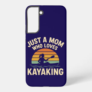 Retro-Sonnenuntergang-Kajakfahren-Mama - Vintage-O Samsung Galaxy Hülle