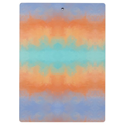 Retro-Sonnenuntergang  Klemmbrett (Rückseite)