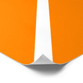 Retro Sonnenuntergang Landschaft Illustration oran Poster (Ecke)