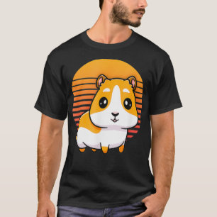 Retro Sonnenuntergang Meerschweinchen für Kinder M T-Shirt