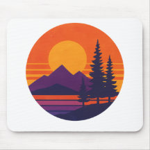 Retro Sonnenuntergang Natur Vibes | Vintage 80er Ä