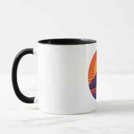 Retro Sonnenuntergang Natur Vibes | Vintage 80er Ä Tasse
