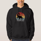 Retro-Sonnenuntergang Ogopogo, Okanagan Lake Monst Hoodie (Vorderseite)