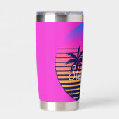 Retro-Sonnenuntergang Personalisiert Thermobecher (Vorderseite)