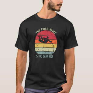 Retro Sonnenuntergang Stabhochsprung 2 T-Shirt