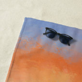 Retro Sonnenuntergang Strandtuch (Beispiel)